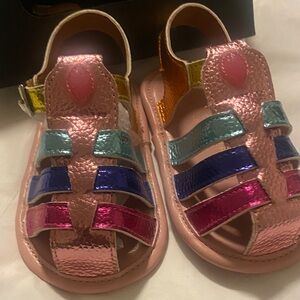 Kurt Geiger Metallic Pink Toddlers' Multi-Color Strappy Sandals